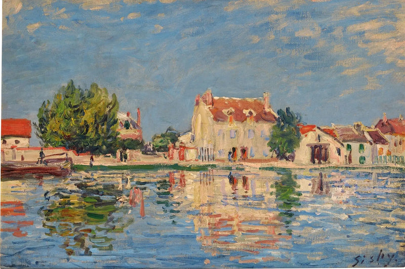 El canal del Loing en Saint-Mammès - Alfred Sisley