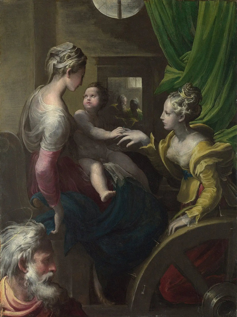 El matrimonio místico de Santa Catalina - Parmigianino