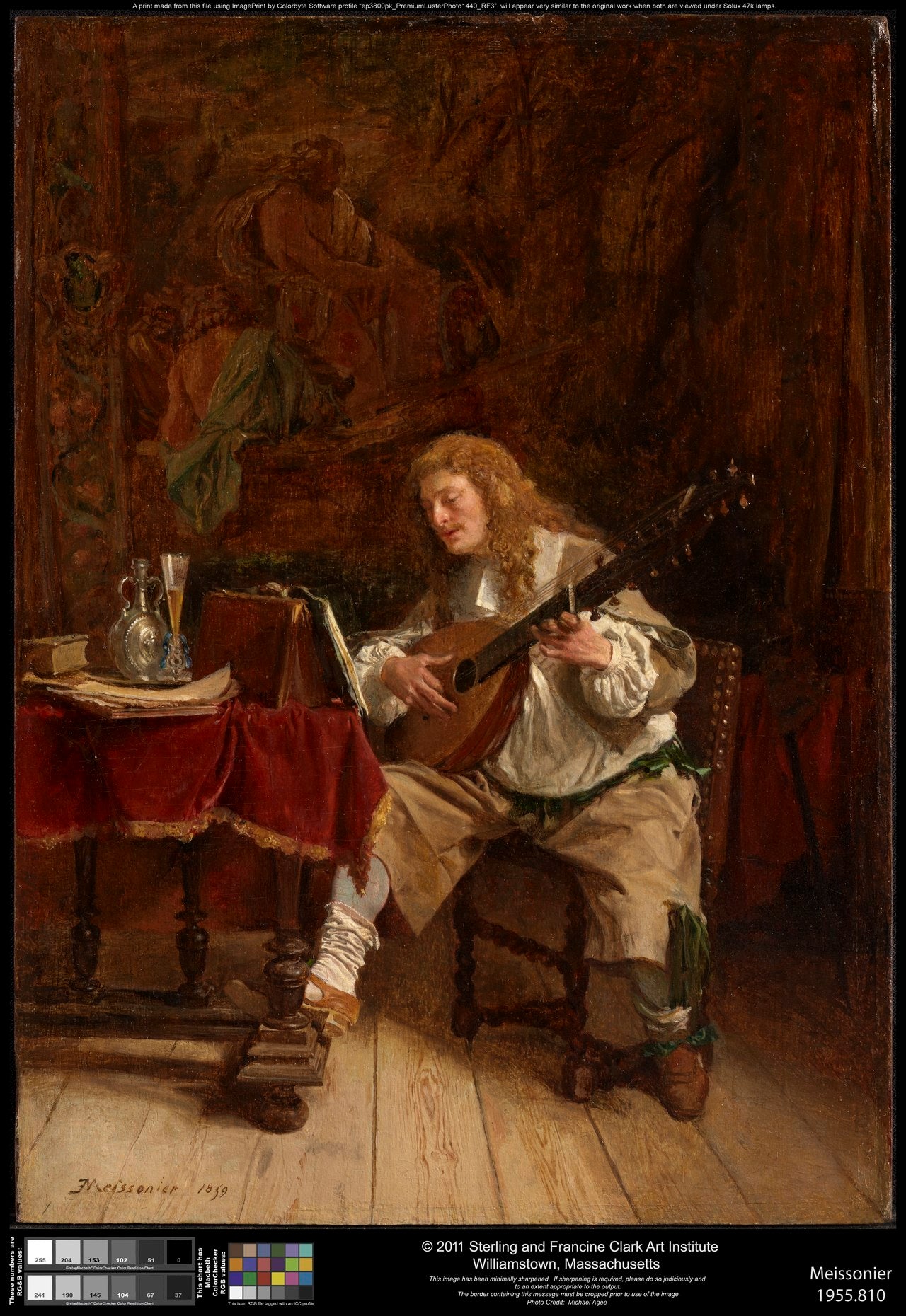 Le musicien - Ernest Meissonier