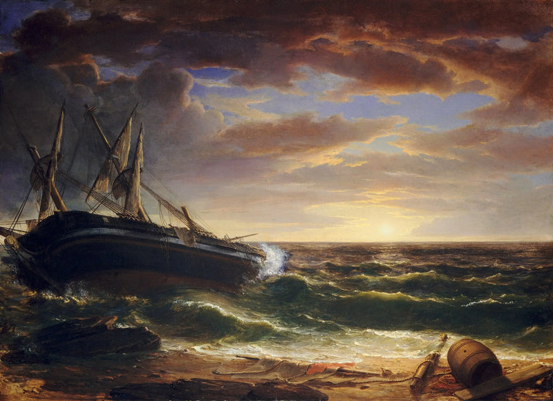 El barco varado - Asher Brown Durand
