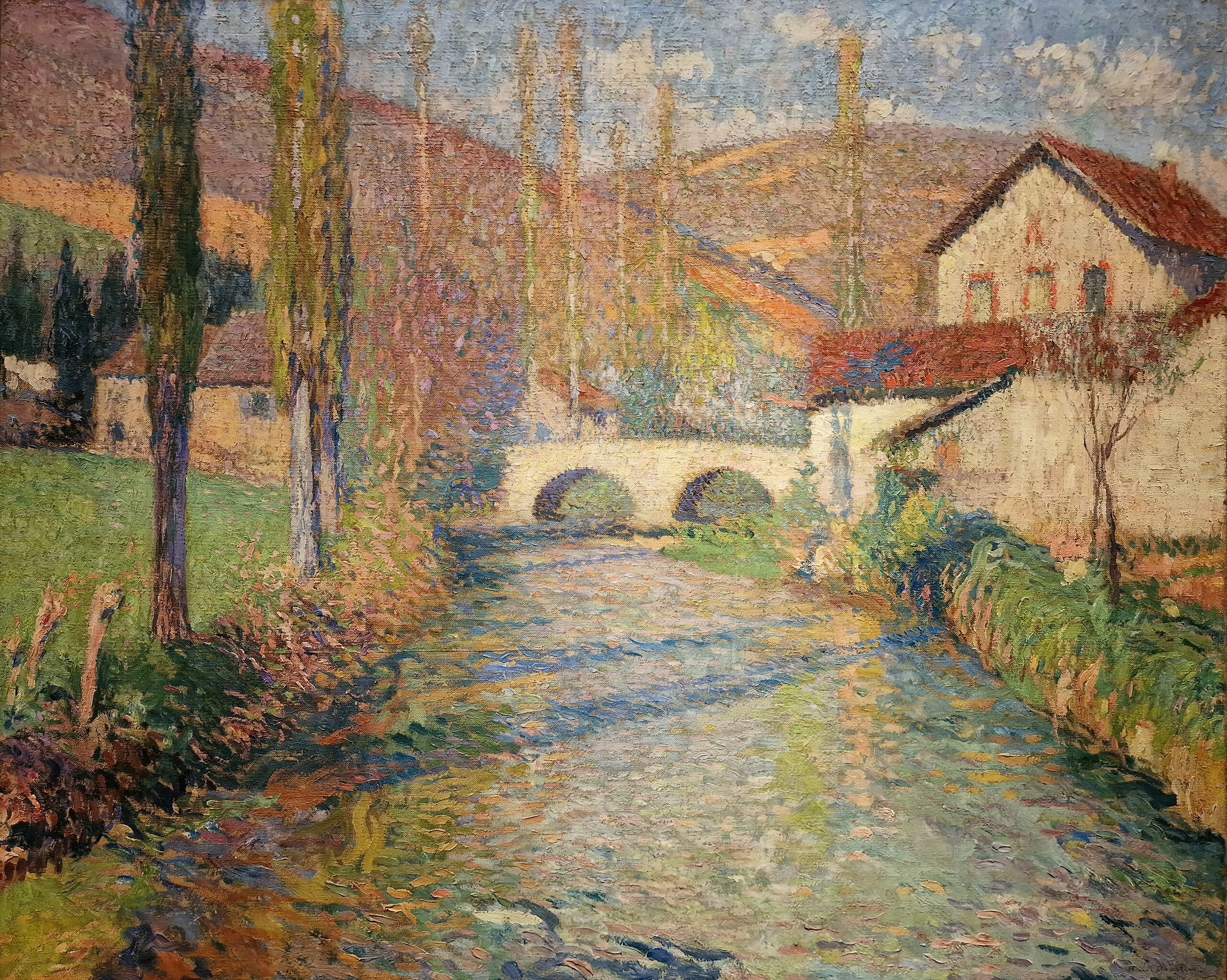 Le pont à Labastide du Vert - Henri-Jean Guillaume Martin