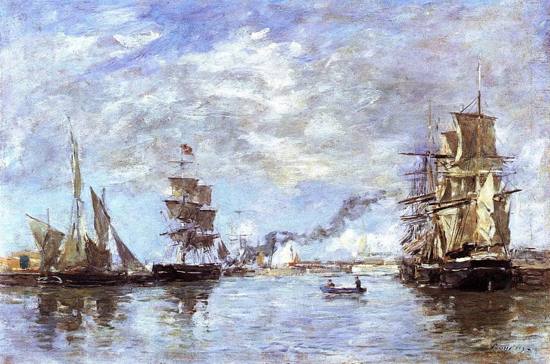 El puerto de Deauville - Eugène Boudin