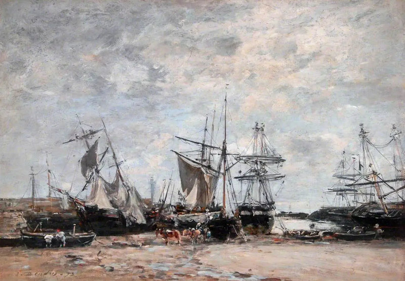 El puerto de Pontrieux - Eugène Boudin