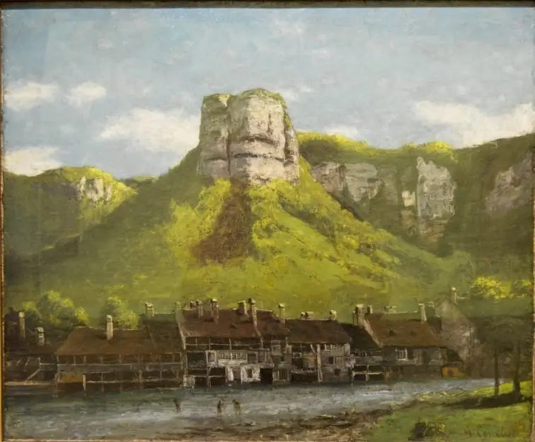 Los talleres de trefilería de la Loue, cerca de Ornans - Gustave Courbet