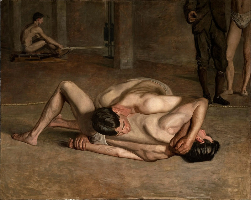 Los luchadores - Thomas Eakins