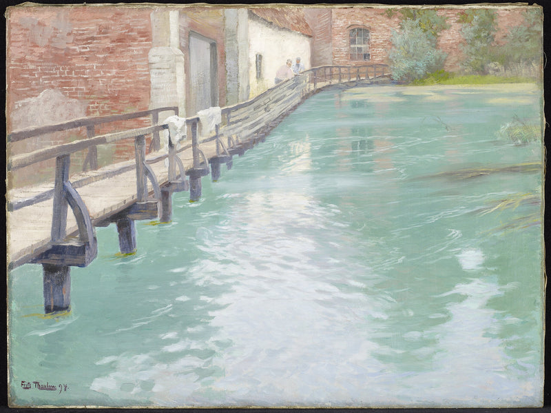 Los molinos de Montreuil-sur-Mer, Normandía - Frits Thaulow