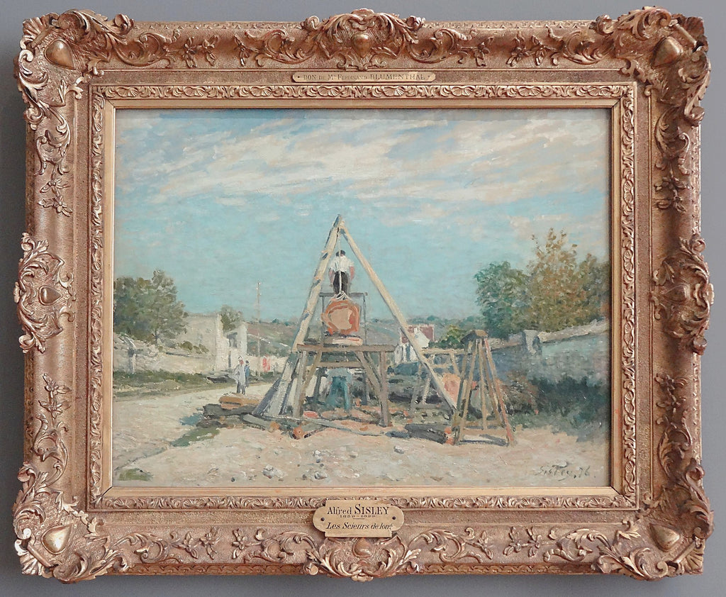 Los aserradores de largo - Alfred Sisley