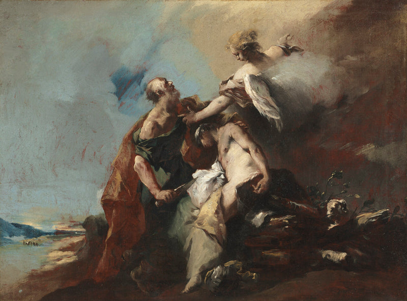 El sacrificio de Isaac - Francesco Guardi