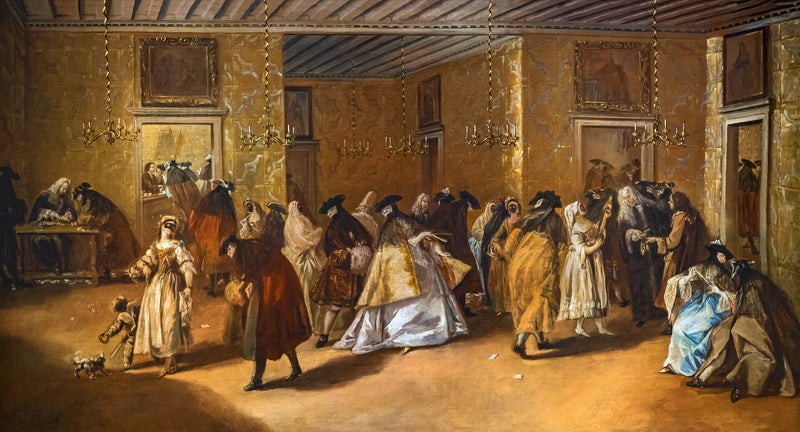 La sala privada (casino) del palacio Dandolo de San Moisè - Francesco Guardi