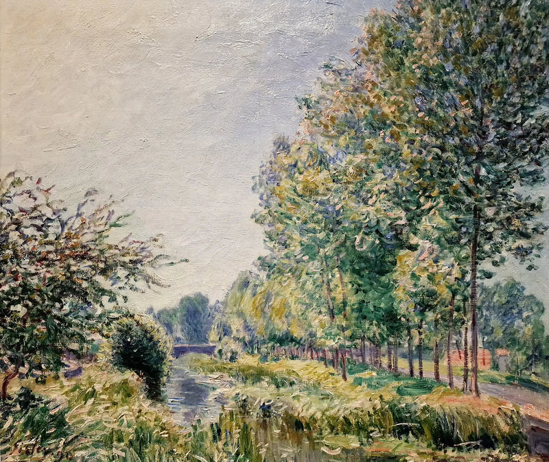 Los bordes del Orvanne. Efecto de la mañana - Alfred Sisley
