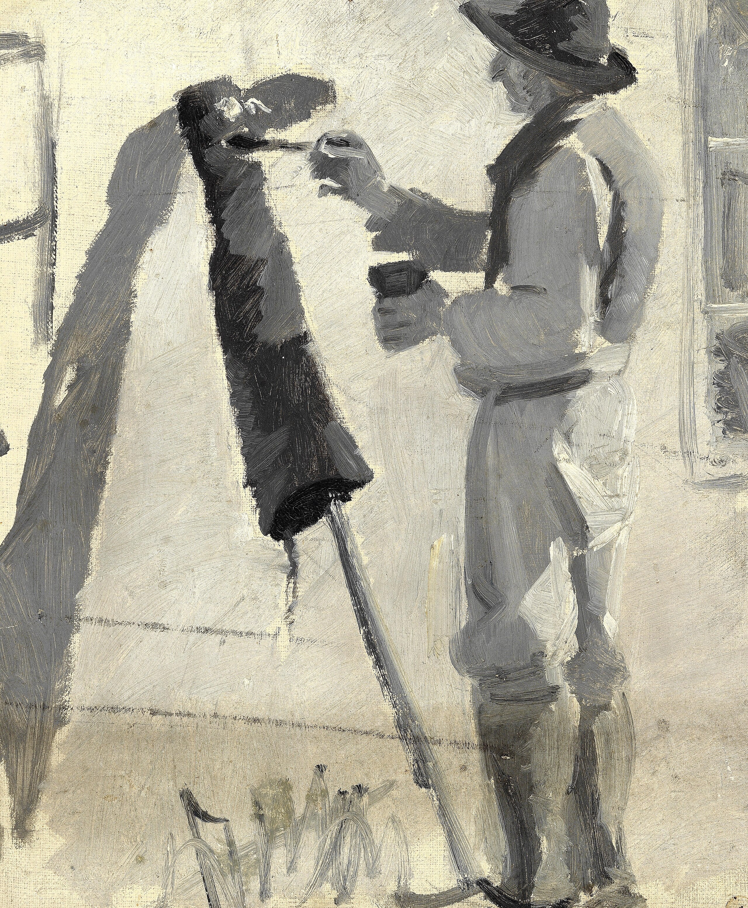 Las botas están alquitranadas. -Michael Peter Ancher