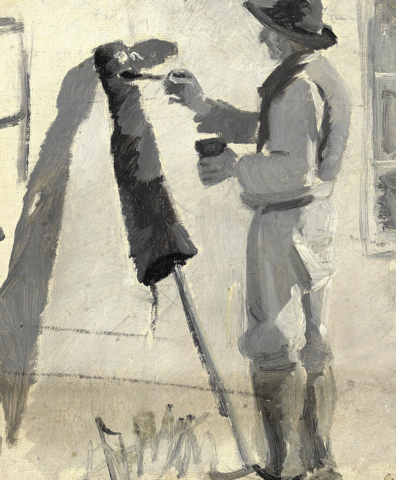 Las botas están alquitranadas. -Michael Peter Ancher