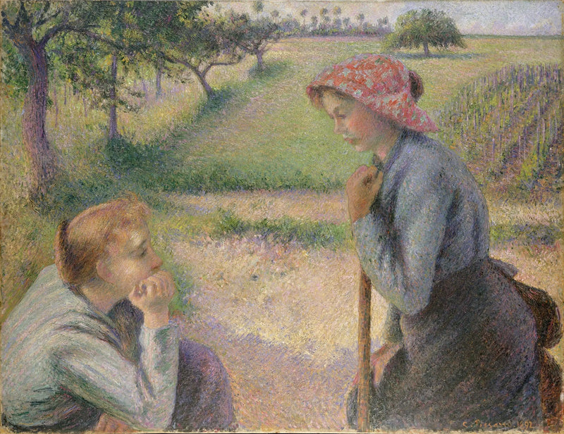 Las jóvenes campesinas - Camille Pissarro