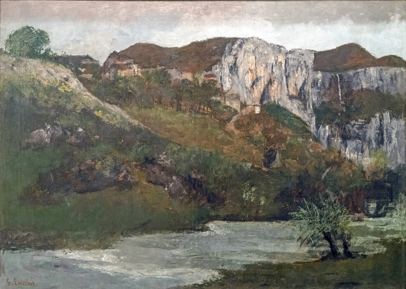 Las rocas de Ornans - Gustave Courbet