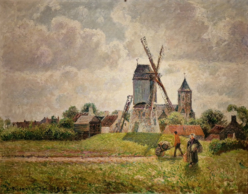 El viejo molino de Knokke - Camille Pissarro