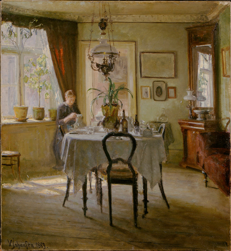 Luz del sol en el comedor - Viggo Johansen