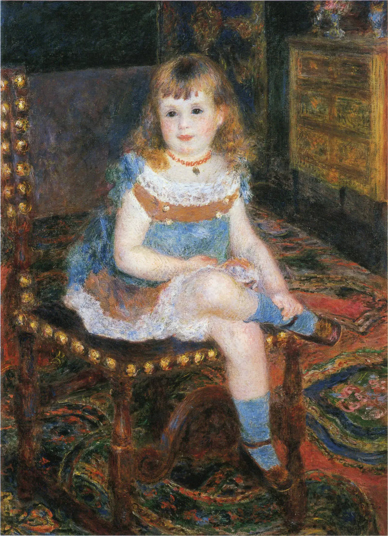 Señorita Georgette Charpentier sentada - Pierre-Auguste Renoir