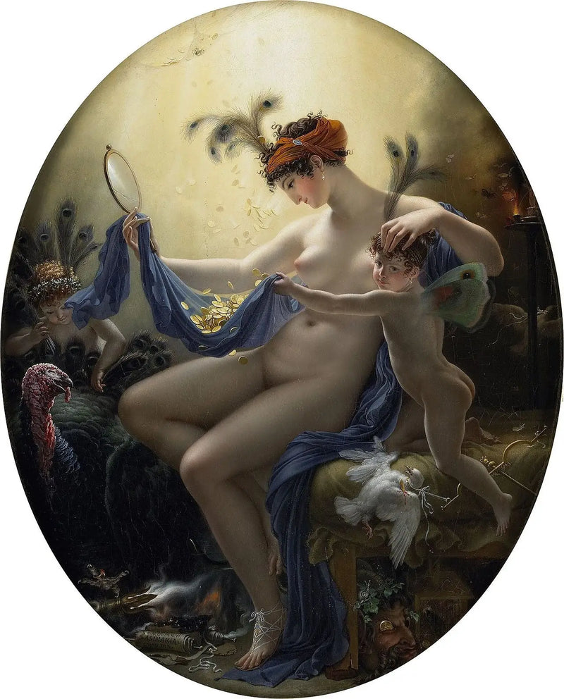 Mademoiselle Lange y Danaé - Anne-Louis Girodet