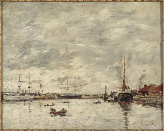 Marítimo en tiempo gris - Eugène Boudin