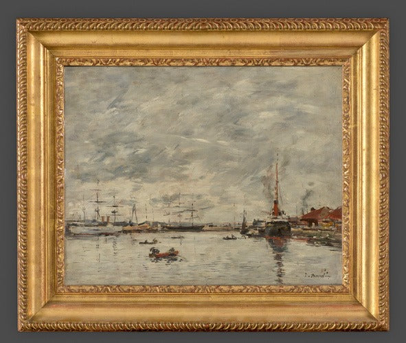 Marítimo en tiempo gris - Eugène Boudin