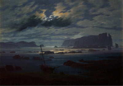 Reproduction du tableau « Mer du Nord au clair de lune - Caspar David Friedrich » par Alpha Reproduction en peinture à l’huile