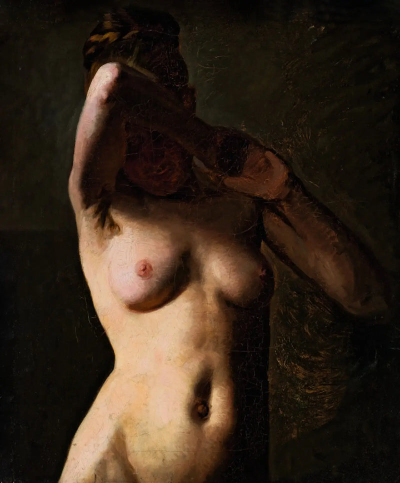 Modelo femenino. Semidesnudo - Peder Severin Krøyer