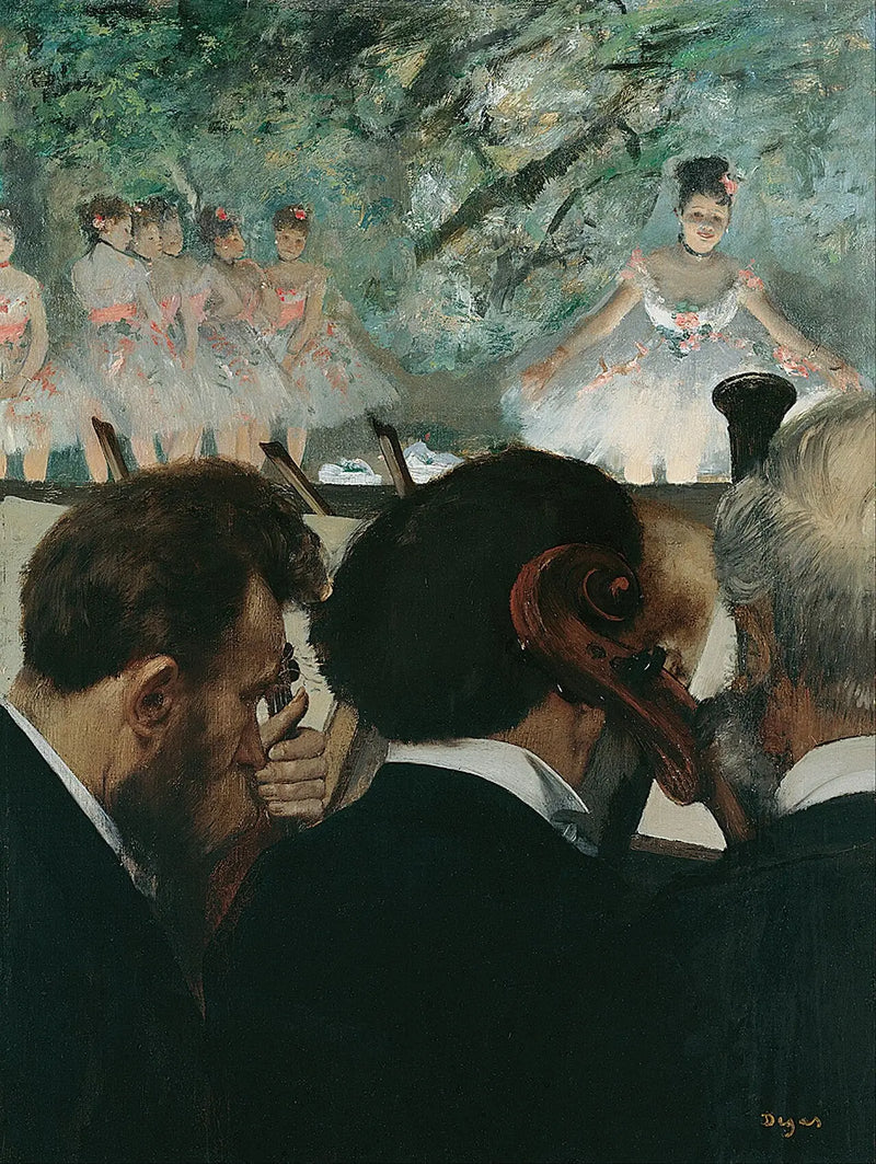 Músicos en la orquesta - Edgar Degas