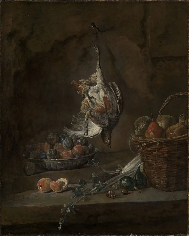 Naturaleza muerta con faisán muerto - Jean Simeón Chardin