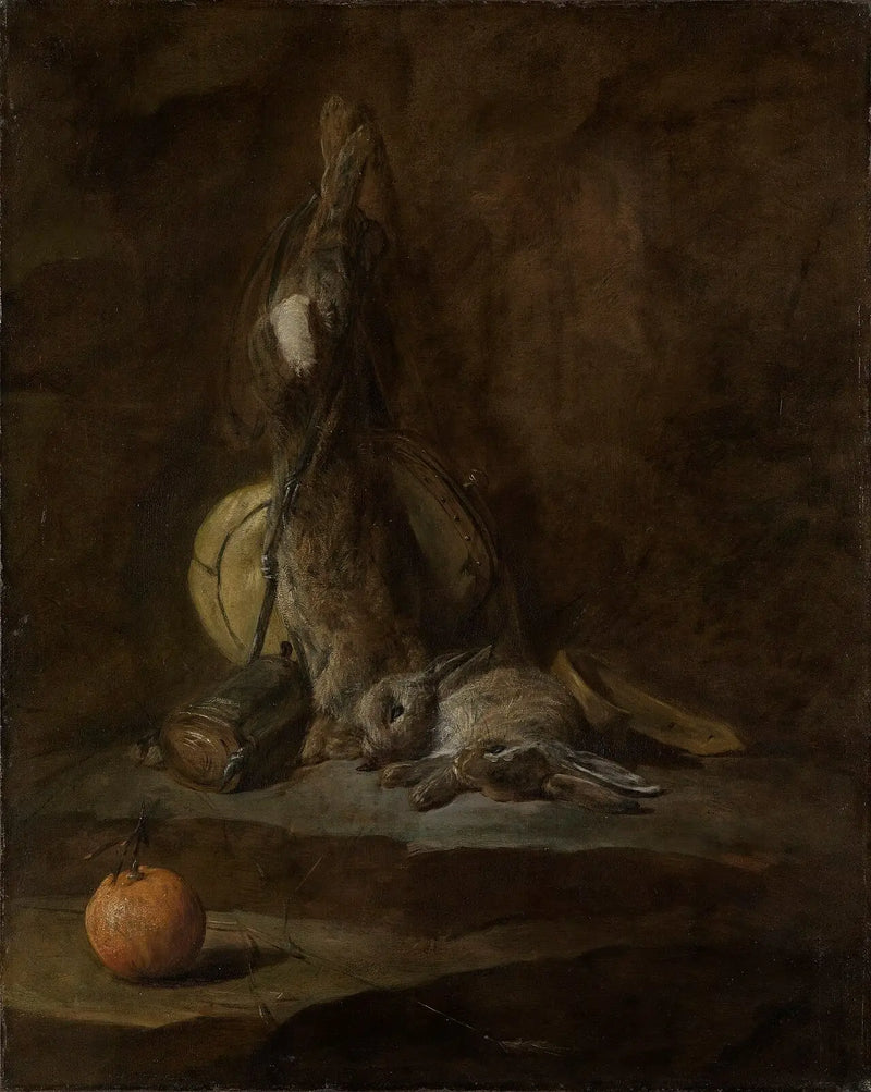 Naturaleza muerta con conejos muertos - Jean Simeón Chardin