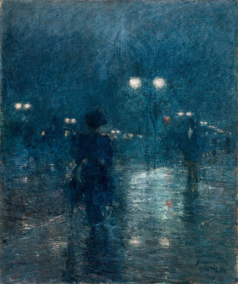 Nocturno de la Quinta Avenida - Childe Hassam