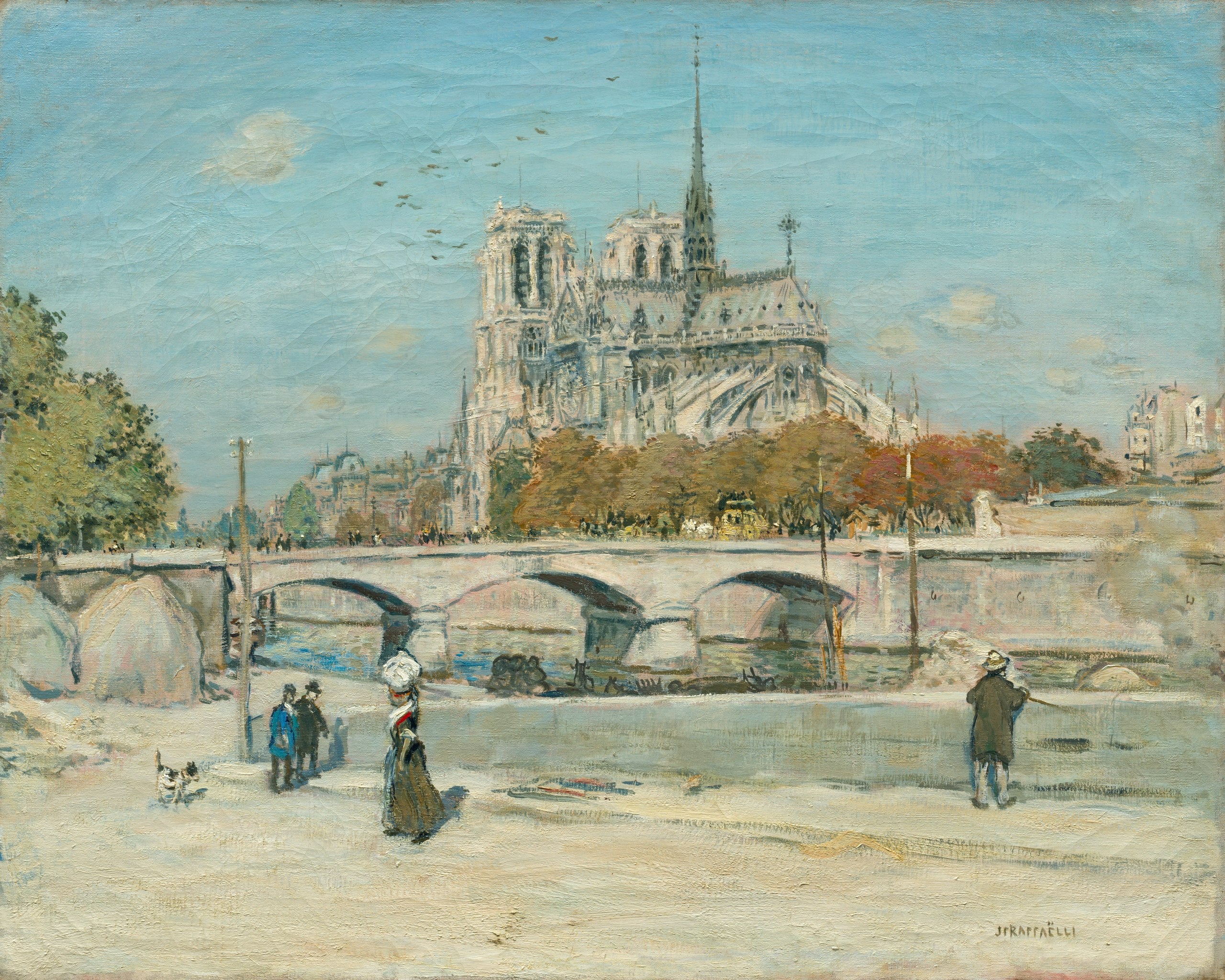Notre-Dame vue du quai de la Tournelle - Jean-François Raffaëlli