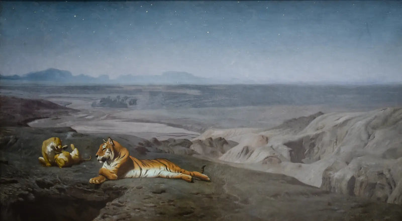Noche en el desierto - Jean-Léon Gérôme