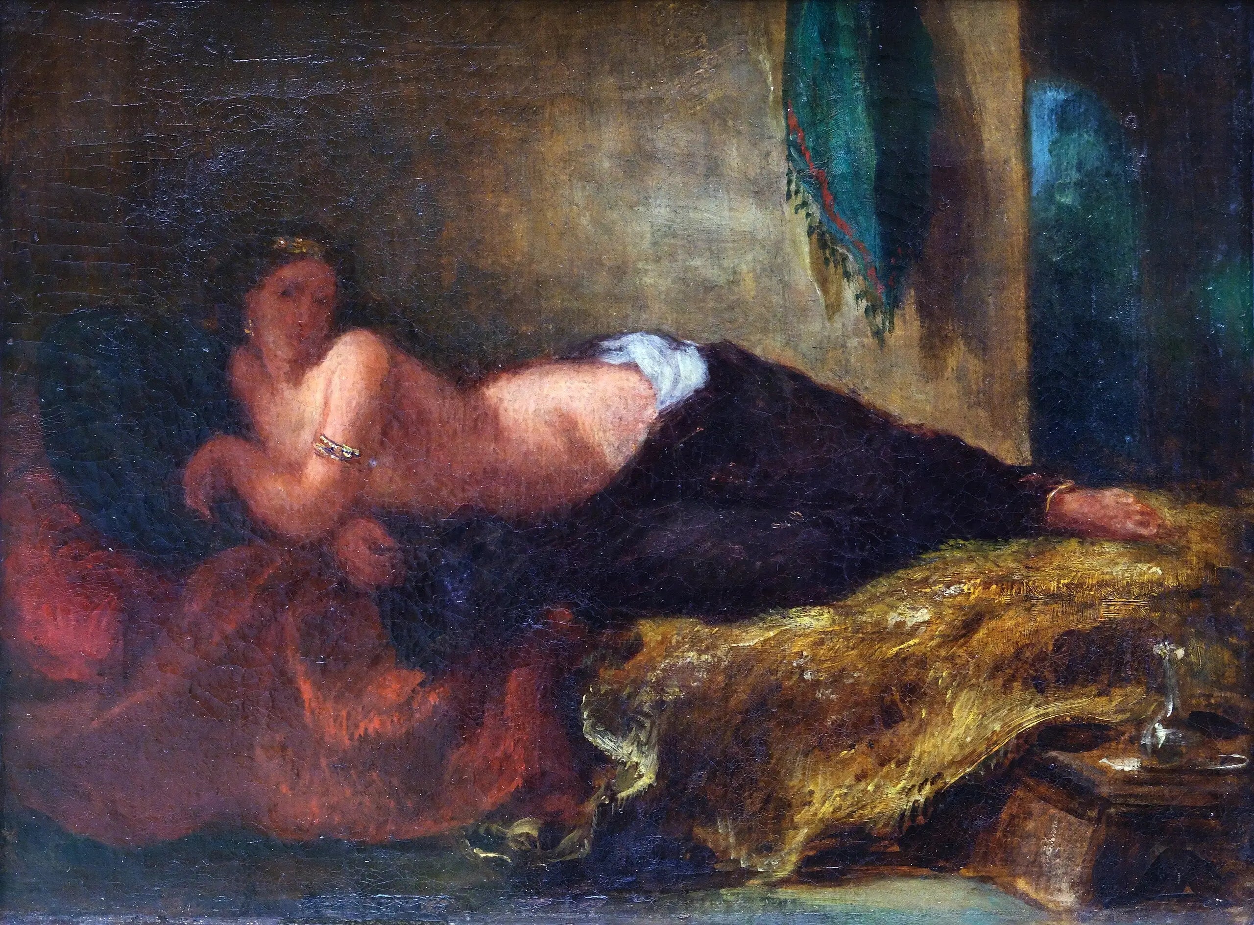Reproduction du tableau « Odalisque - Eugène Delacroix » par Alpha Reproduction en peinture à l’huile