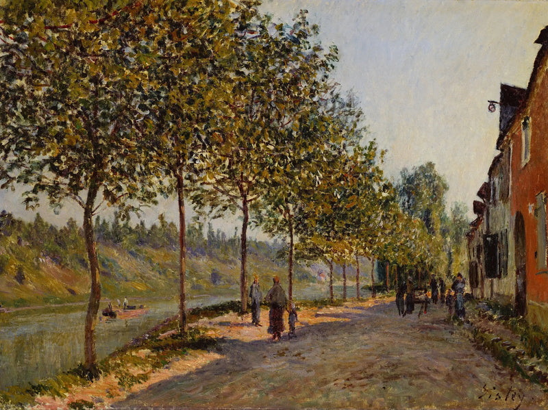 Parque de madera de Saint-Mammès - Alfred Sisley