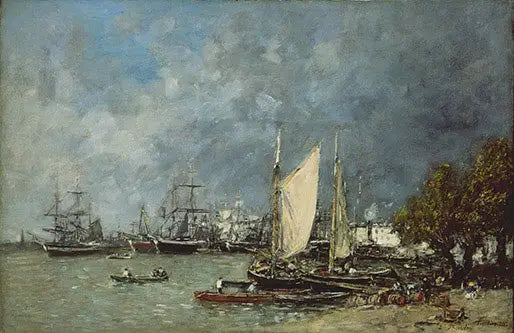 Paisaje en Burdeos - Eugène Boudin