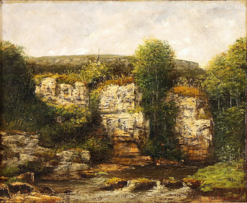 Paisaje en los alrededores de Ornans - Gustave Courbet