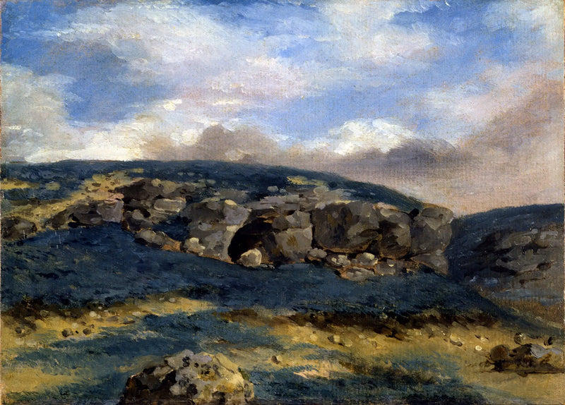 Paisaje con rocas - Eugène Delacroix