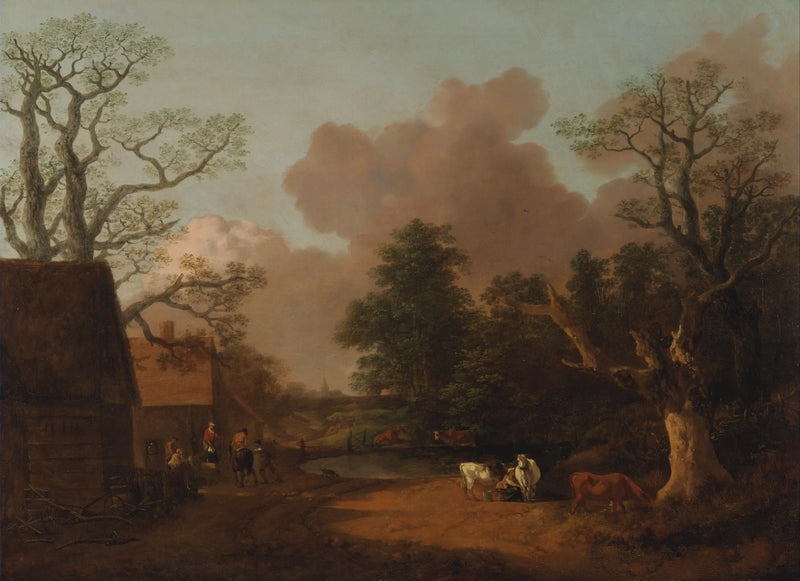 Paisaje con la lechera - Thomas Gainsborough
