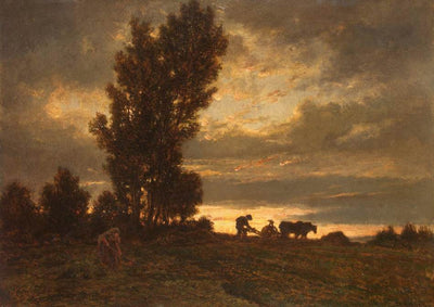 Paysage avec un laboureur - Théodore Rousseau