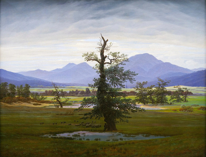 Paisaje campestre, por la mañana - Caspar David Friedrich