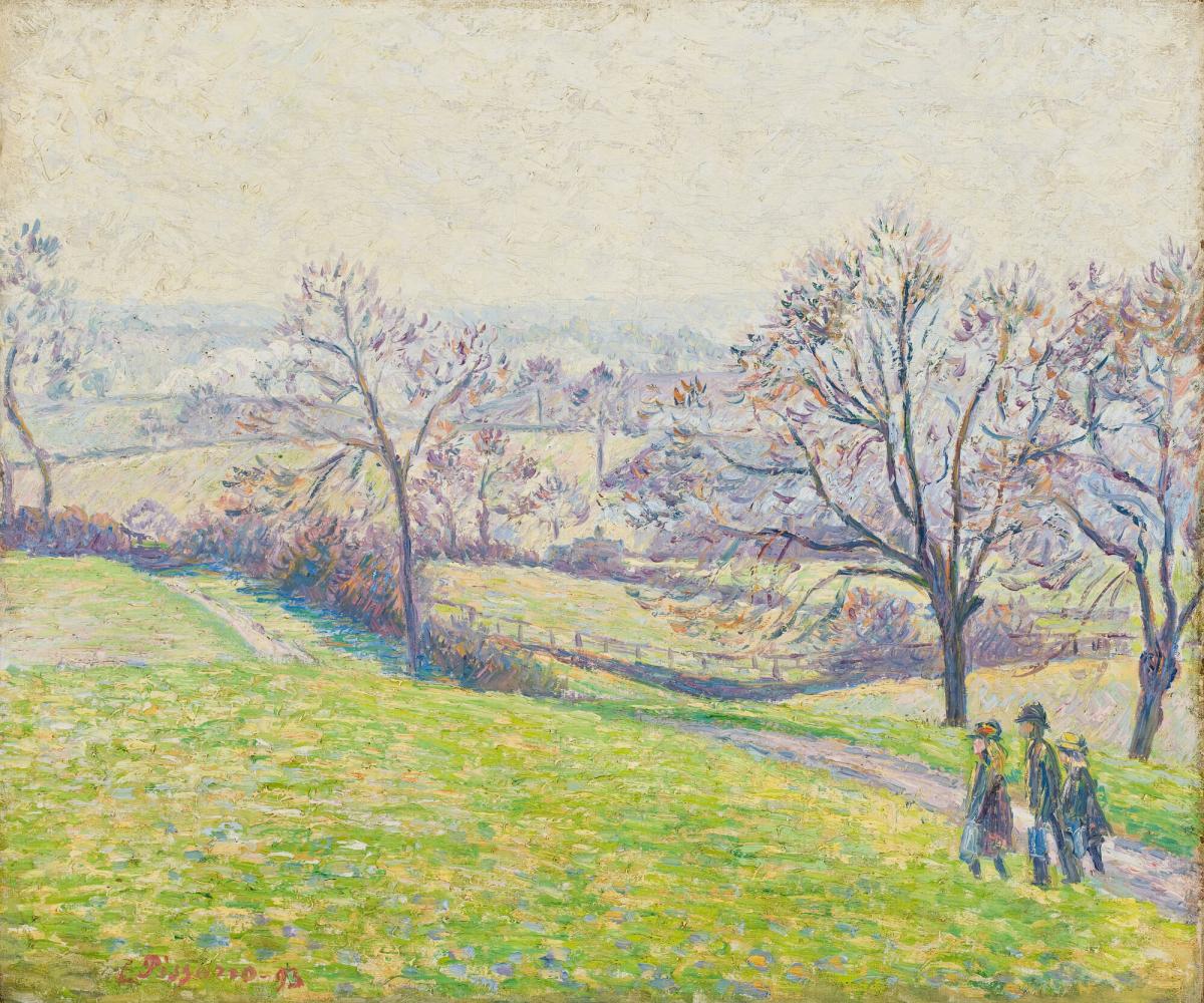 Reproduction du tableau « Paysage d'Epping - Camille Pissarro » par Alpha Reproduction en peinture à l’huile