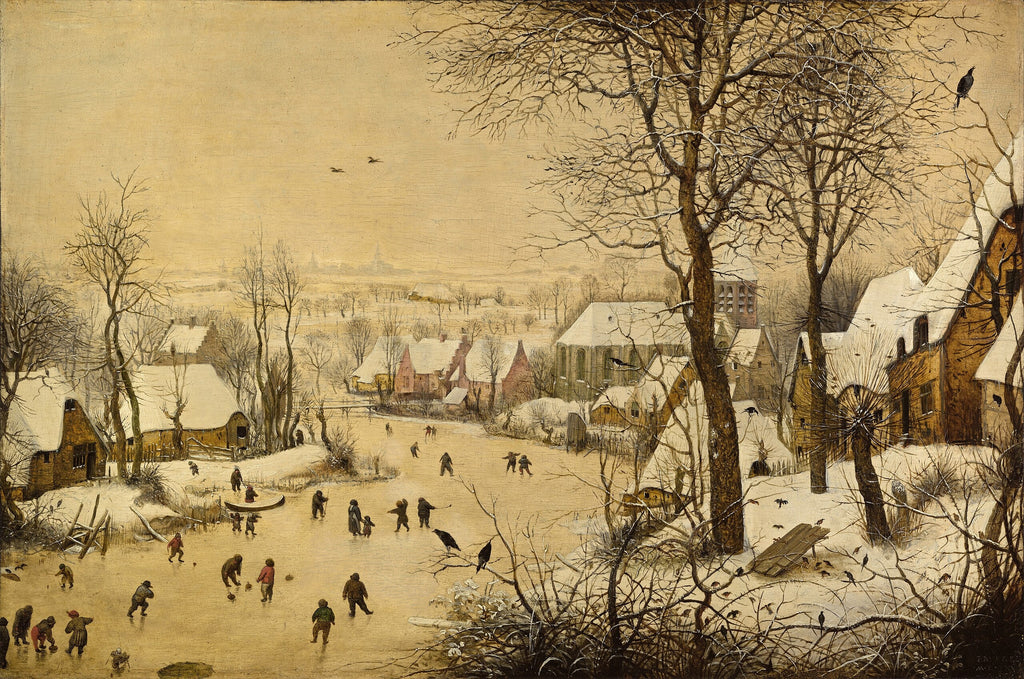Paysage d’hiver avec patineurs et piège aux oiseaux - Pieter Brueghel the Elder - Alpha Reproduction