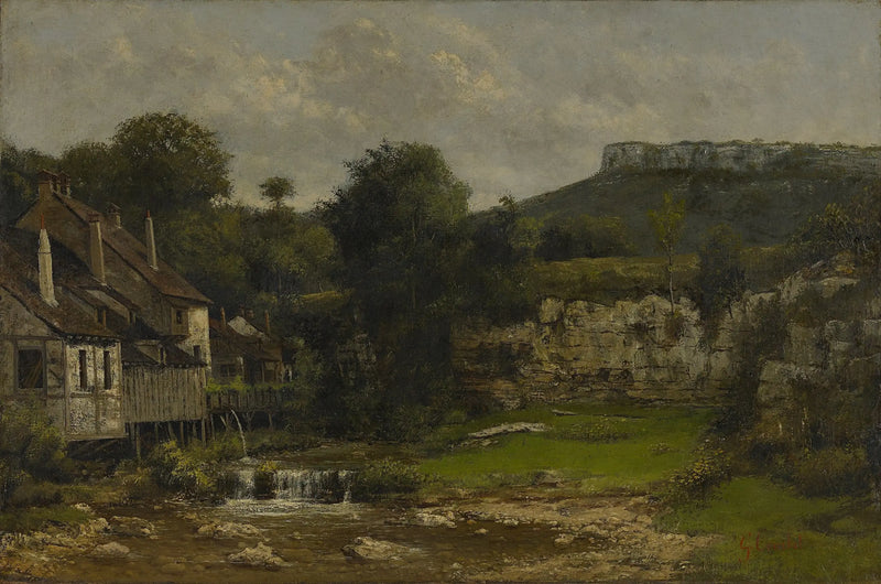 Paisaje del Doubs, el molino - Gustave Courbet