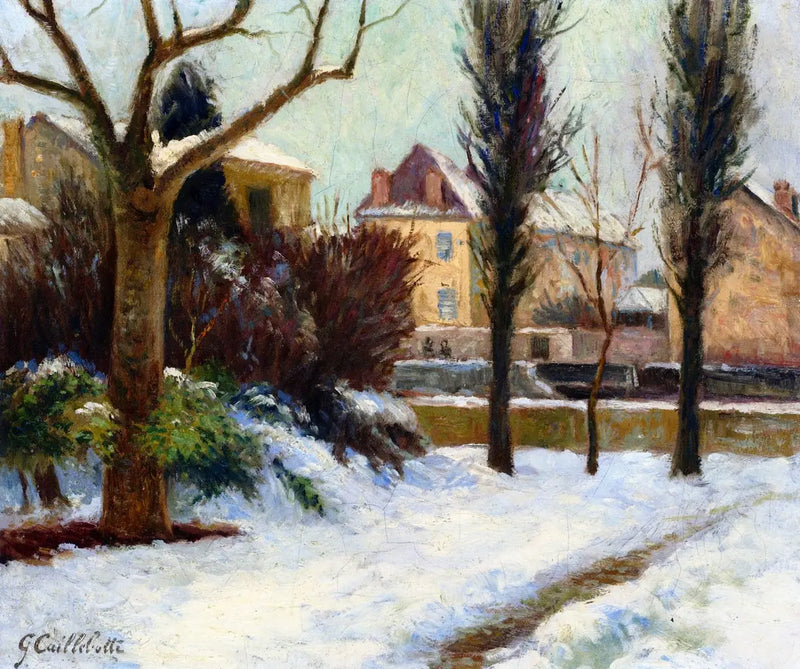 Paisaje nevado - Gustave Caillebotte