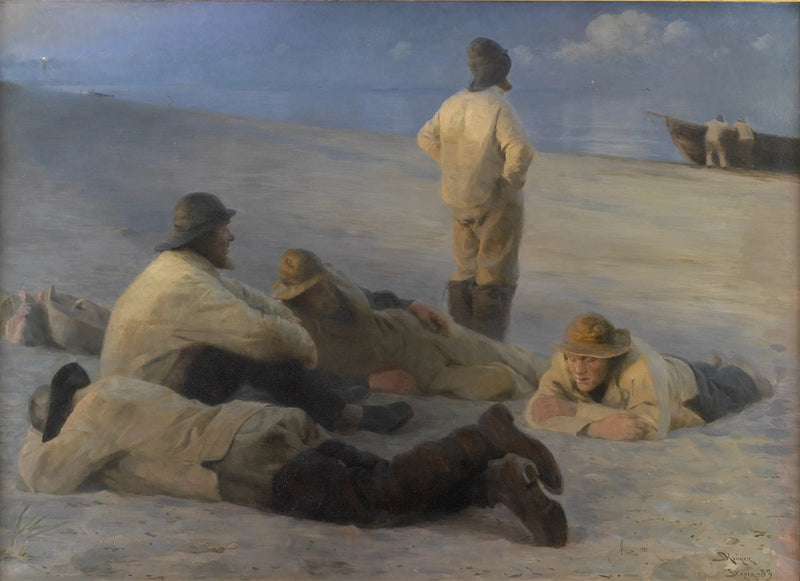 Pescadores en la playa de Skagen - Peder Severin Krøyer