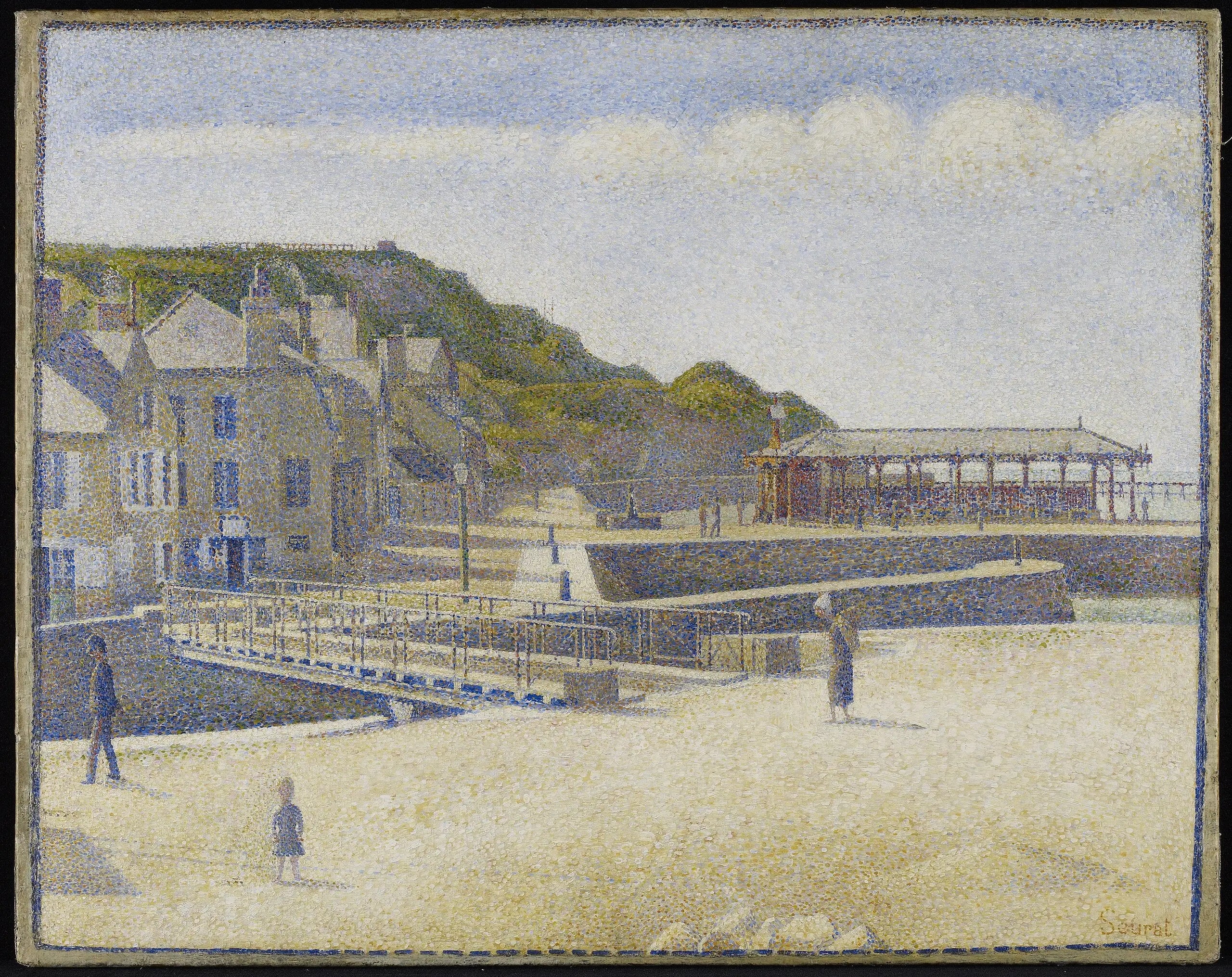 Reproduction du tableau « Port-en-Bessin - Georges Seurat » par Alpha Reproduction en peinture à l’huile