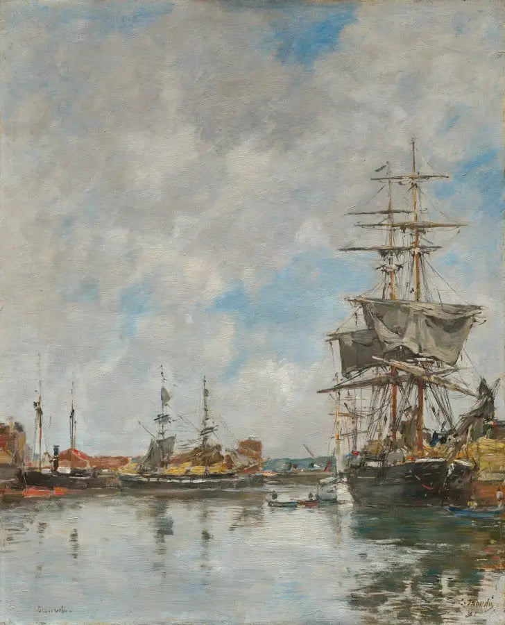 Puerto de Deauville - Eugène Boudin
