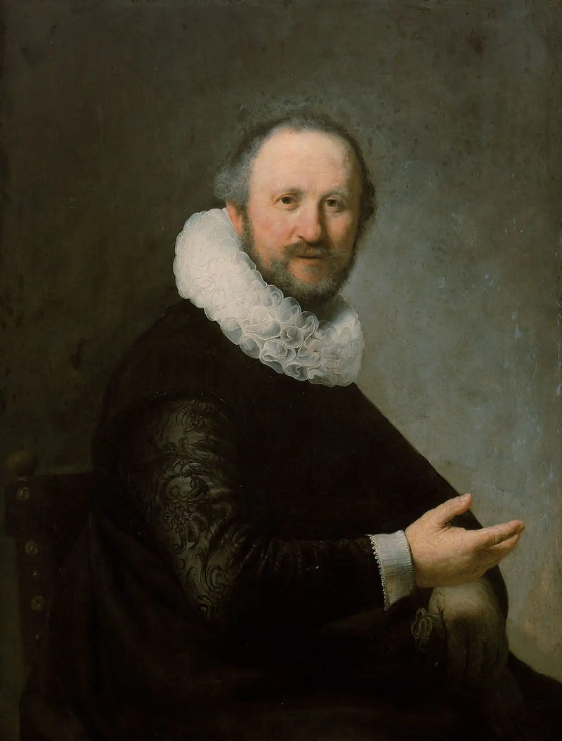 Retrato de hombre. - Rembrandt