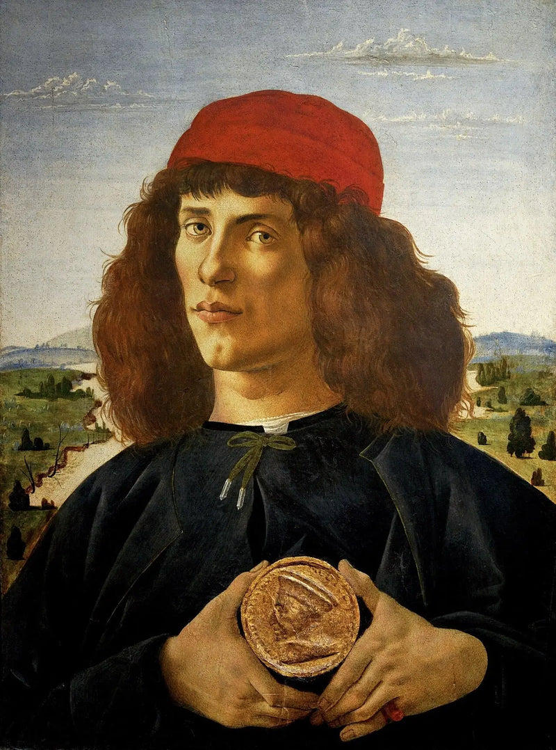 Retrato de un hombre con medalla de Cosme el Viejo - Sandro Botticelli