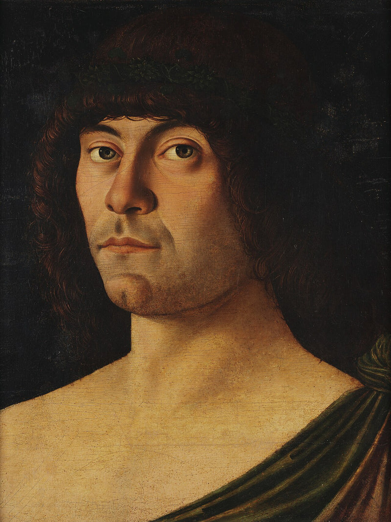 Retrato de un joven vestido a la antigua - Giovanni Bellini
